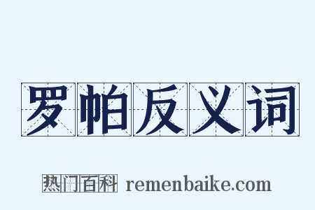 罗帕反义词是什么意思的图片